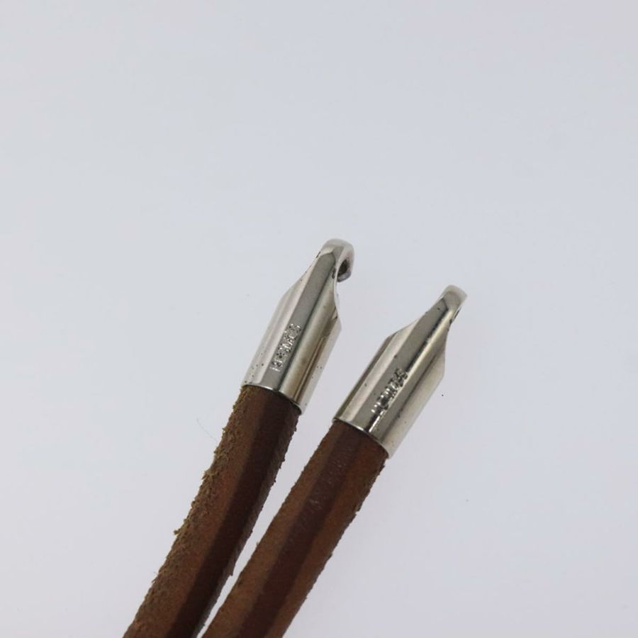 【日本直送】愛馬仕 Laniere 手鐲,棕色皮革,正品 bs27243-6