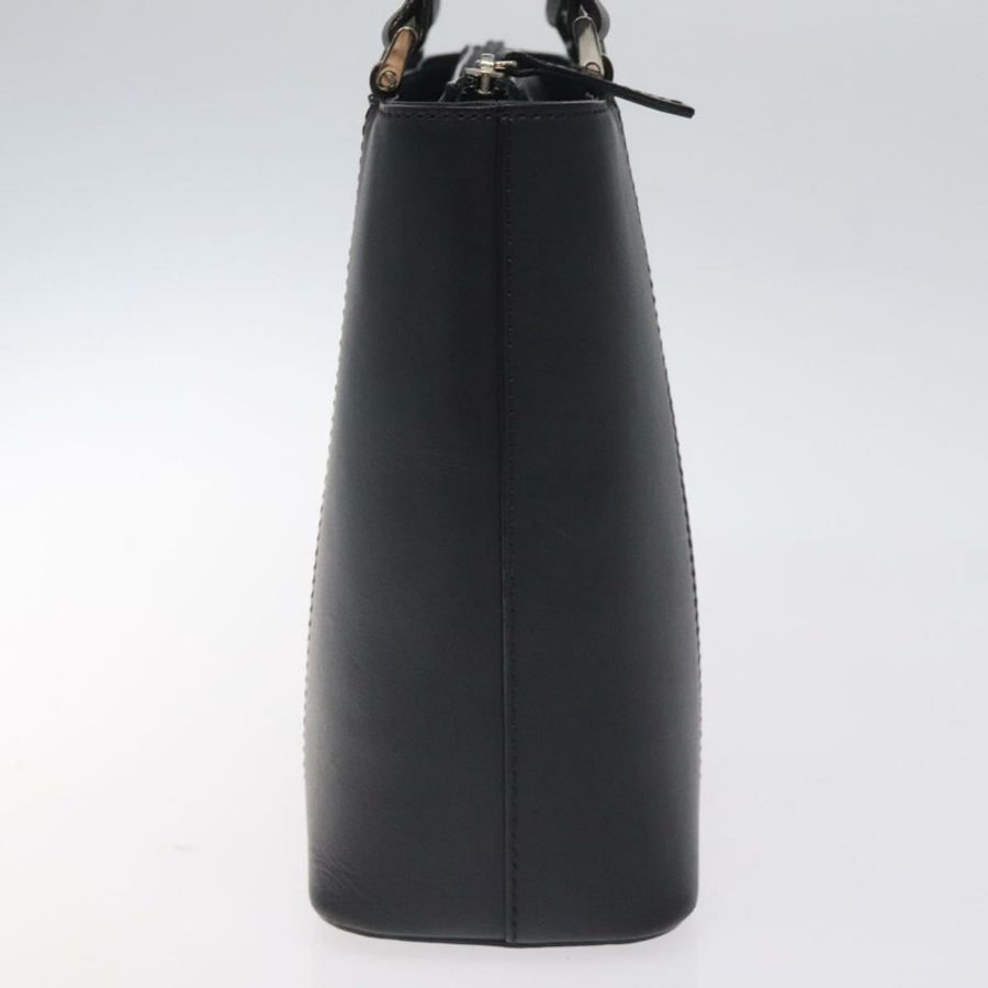 【日本直送】BURBERRY 手提包 皮革 黑色 銀色 正品 ep9535-2
