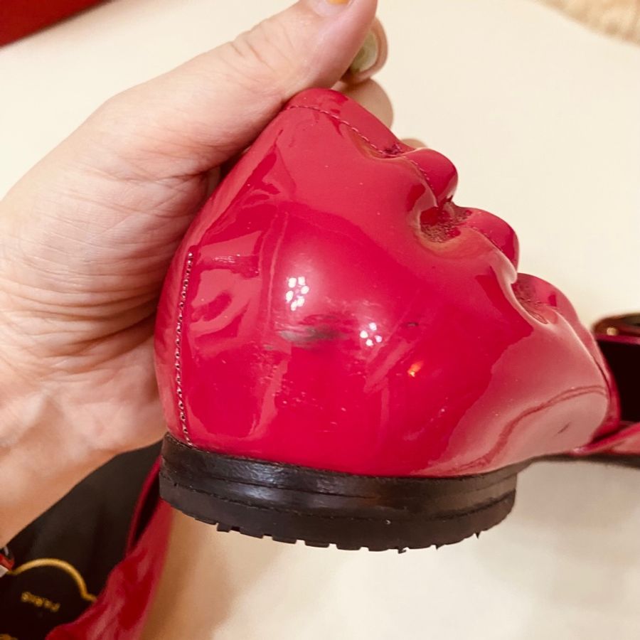 RV 漆皮平底鞋-20