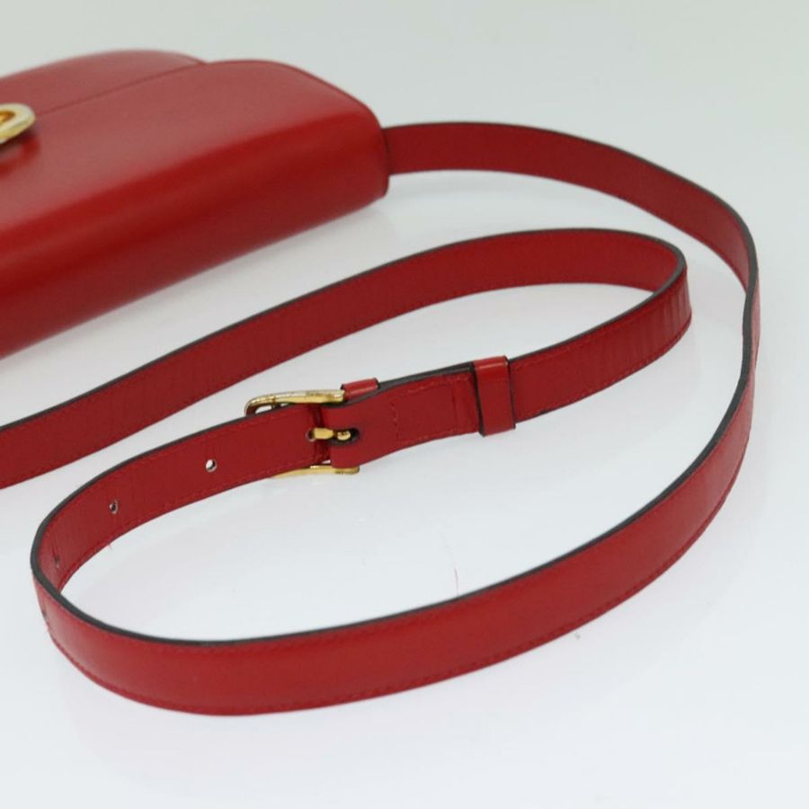 【日本直送】CELINE 紅色金色皮革肩背包 正品 yk18689-6