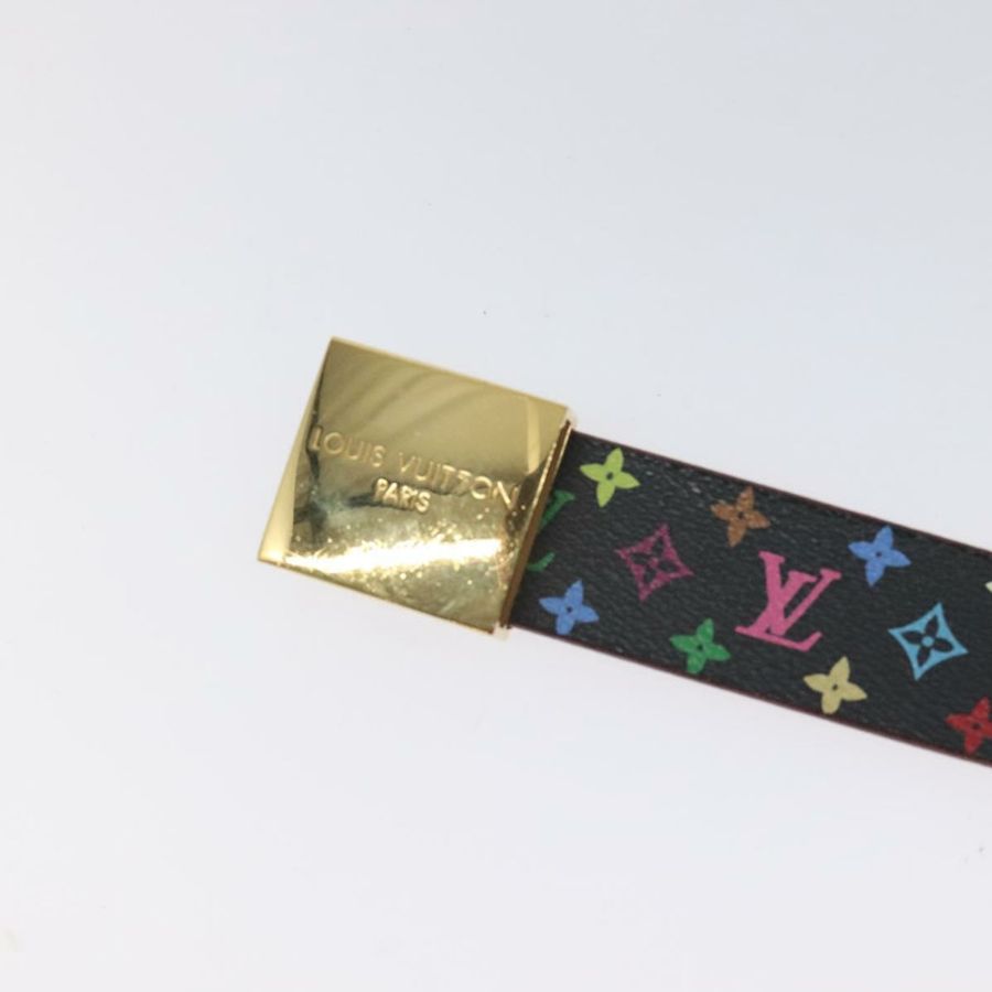 【日本直送】路易威登 Monogram Multicolor Ceinture Care Belt 黑色 LV Auth yk18706-5