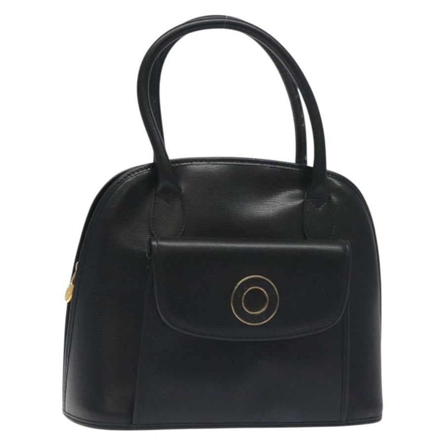 【日本直送】CELINE 手提包 皮革 黑色 金色 正品 BA3907-0