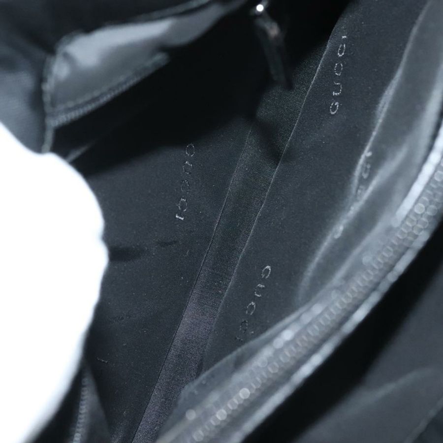 【日本直送】GUCCI 竹節手提包 尼龍 黑色 銀色 002 1016 正品 ep9594-9
