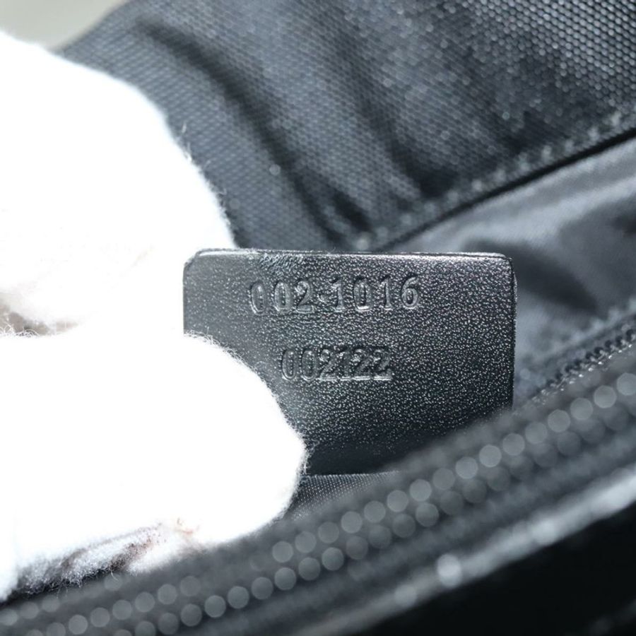 【日本直送】GUCCI 竹節手提包 尼龍 黑色 銀色 002 1016 正品 ep9594-11