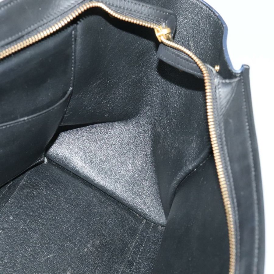 【日本直送】CELINE Trapeze 手提包 皮革 2way 米色 金色 正品 BA4167-18