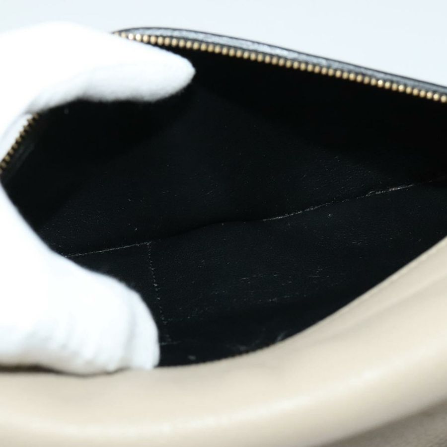 【日本直送】CELINE Trapeze 手提包 皮革 2way 米色 金色 正品 BA4167-21