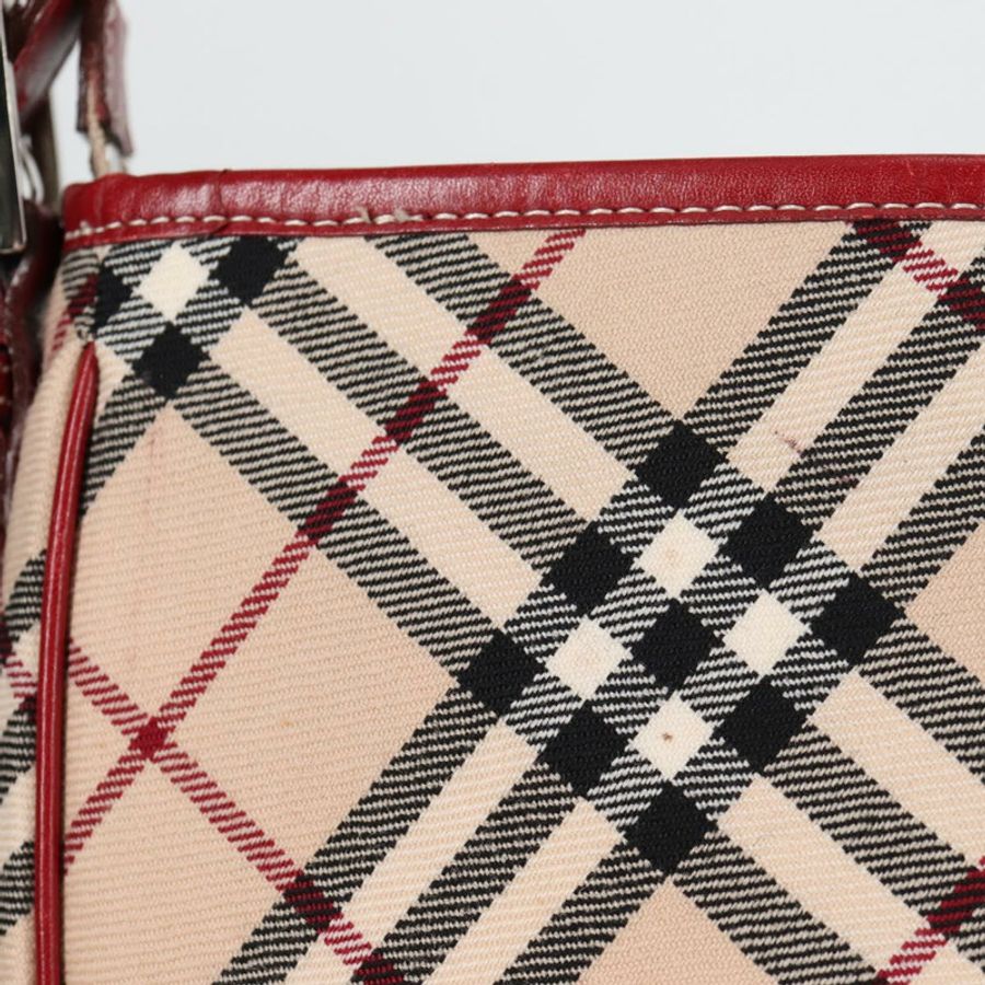 【日本直送】BURBERRY Nova Check Blue Label 單肩包 帆布 米色 銀色 正品 BA4179-2