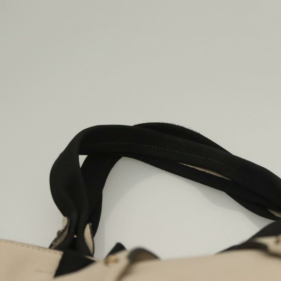 【日本直送】Salvatore Ferragamo Vala 手提包 皮革 米色 銀色 正品 BA4217-7