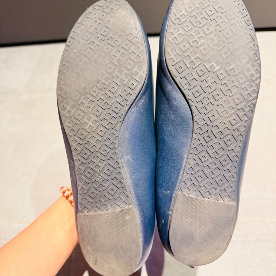 Tory Burch 經典TT logo娃娃鞋 芭蕾平底鞋 24/38-5