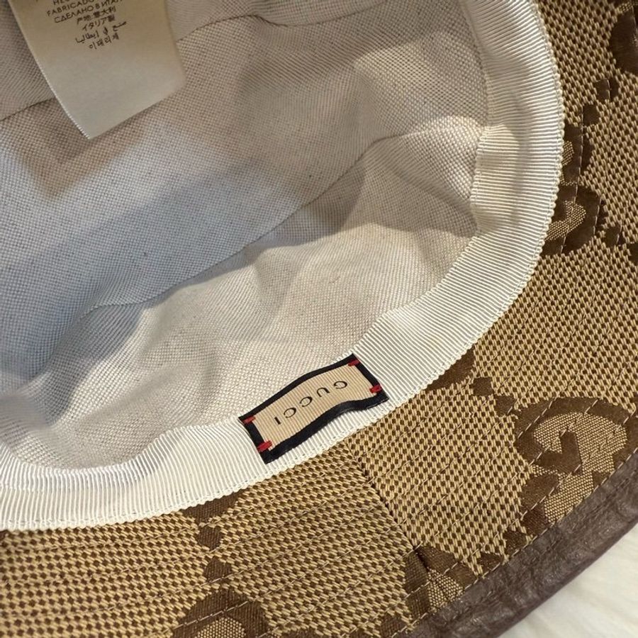 Gucci 老花漁夫帽 大logo-3