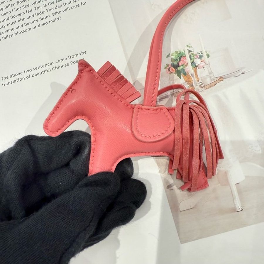 Hermès 愛馬仕 小馬吊飾 (粉色)-0