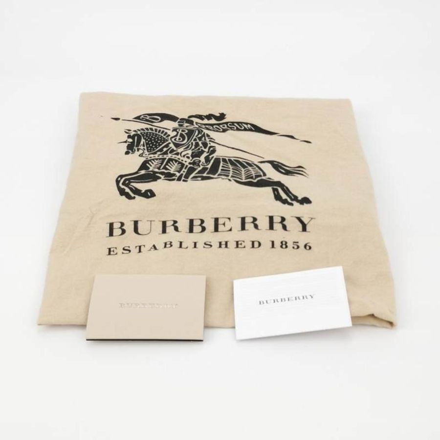 Burberry 牛皮 純色 字母 Logo 標誌 tote 托特包 單肩包-9