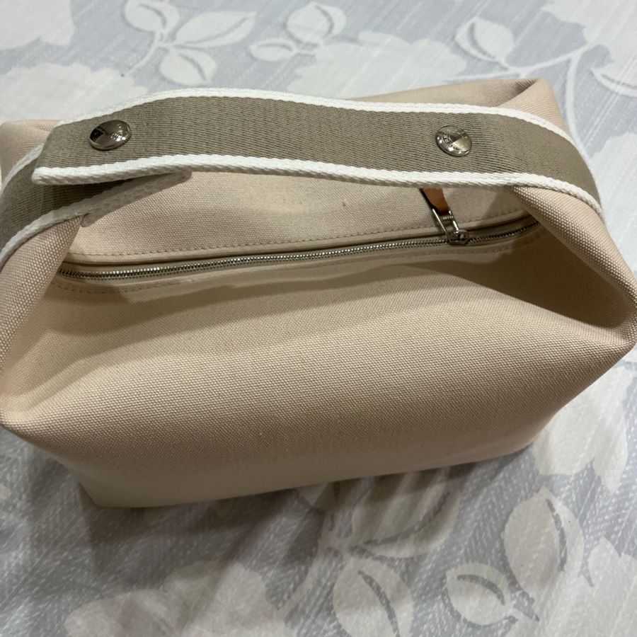 愛馬仕 Hermès Bride a Brac GM 大型 盥洗包 便當包 BBG 米白拼灰BRIDE A BRAC GM-10