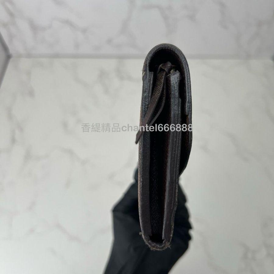 💗香緹國際精品💗 483 棋盤格扣式長夾-2