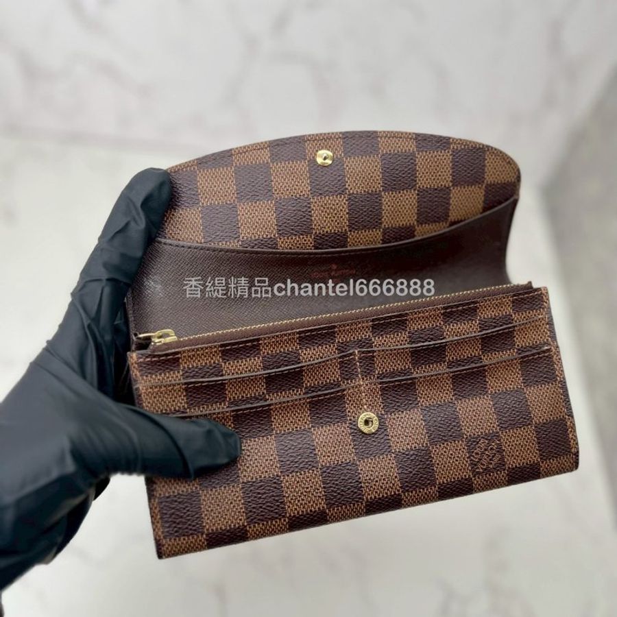 💗香緹國際精品💗 483 棋盤格扣式長夾-3