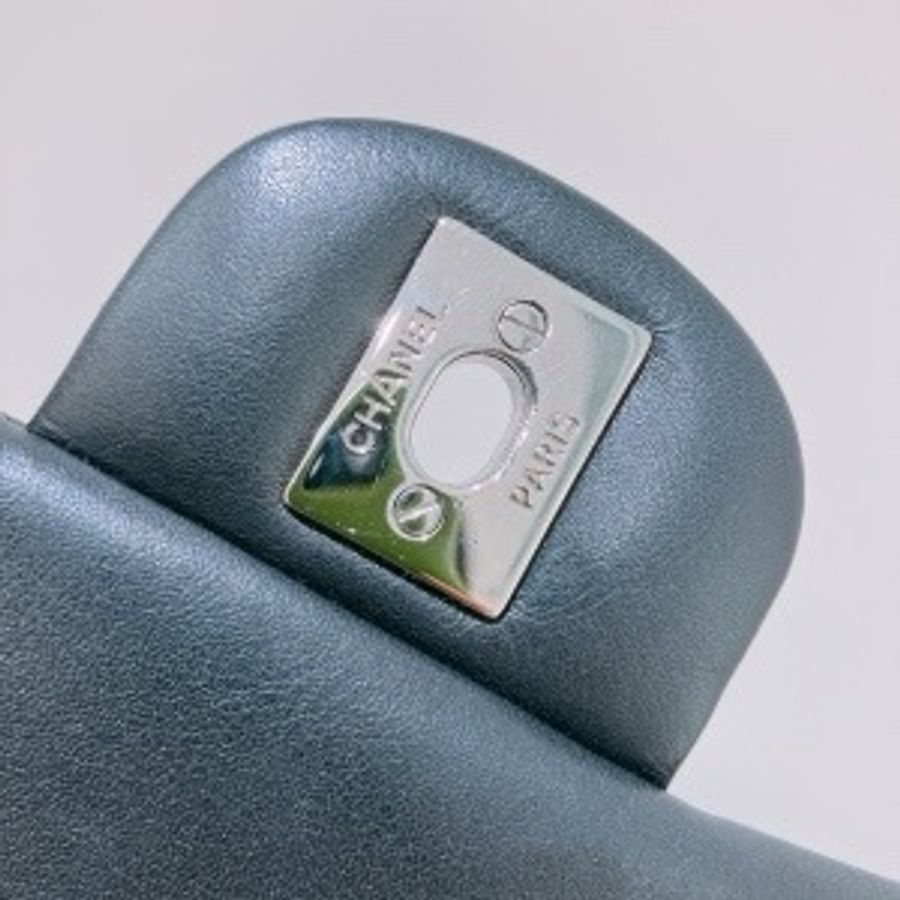 Tk1794 CHANEL 香奈兒經典翻蓋式方胖子鍊帶包包CLASSIC FLAP BAG 17CM PATENT-16