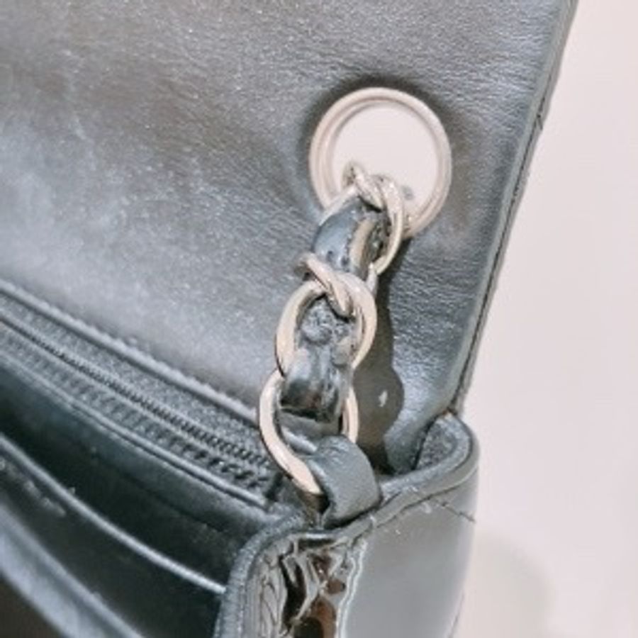 Tk1794 CHANEL 香奈兒經典翻蓋式方胖子鍊帶包包CLASSIC FLAP BAG 17CM PATENT-18
