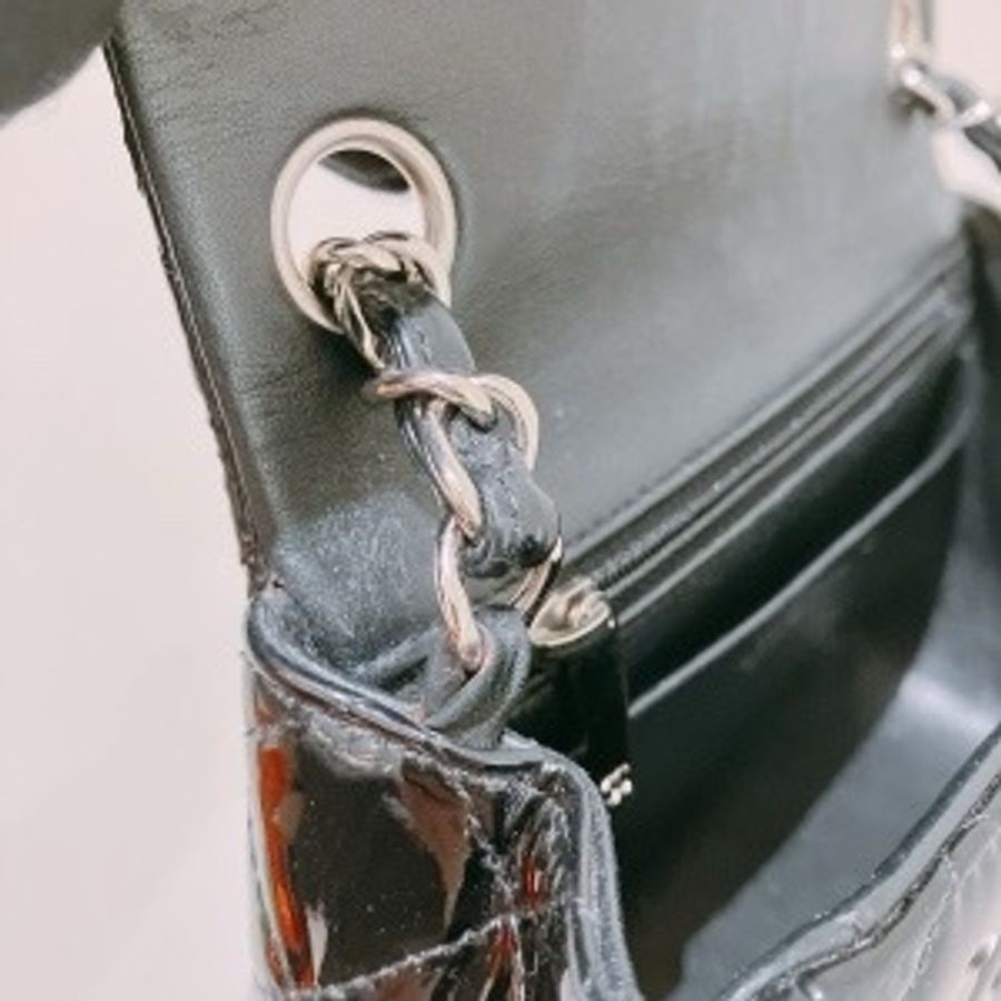 Tk1794 CHANEL 香奈兒經典翻蓋式方胖子鍊帶包包CLASSIC FLAP BAG 17CM PATENT-19