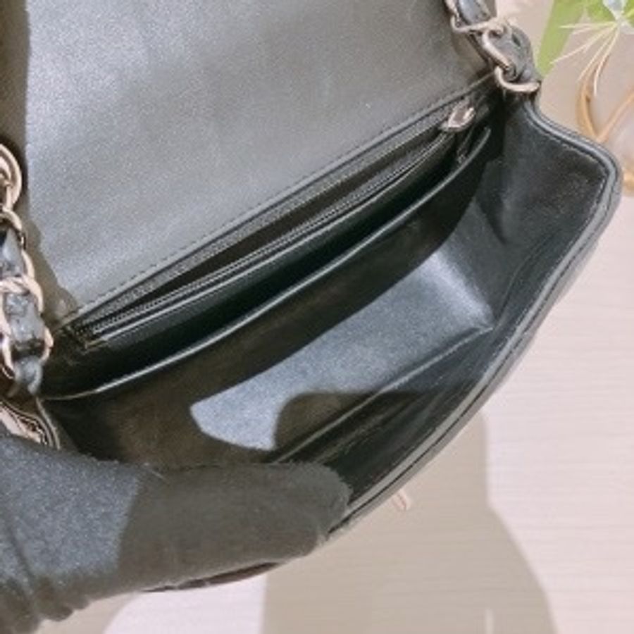 Tk1794 CHANEL 香奈兒經典翻蓋式方胖子鍊帶包包CLASSIC FLAP BAG 17CM PATENT-20