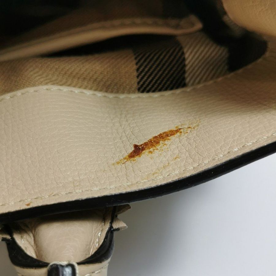 Burberry The Banner 班納 小號 牛皮 拼色 鏤空 流蘇 包邊 斜背包-8