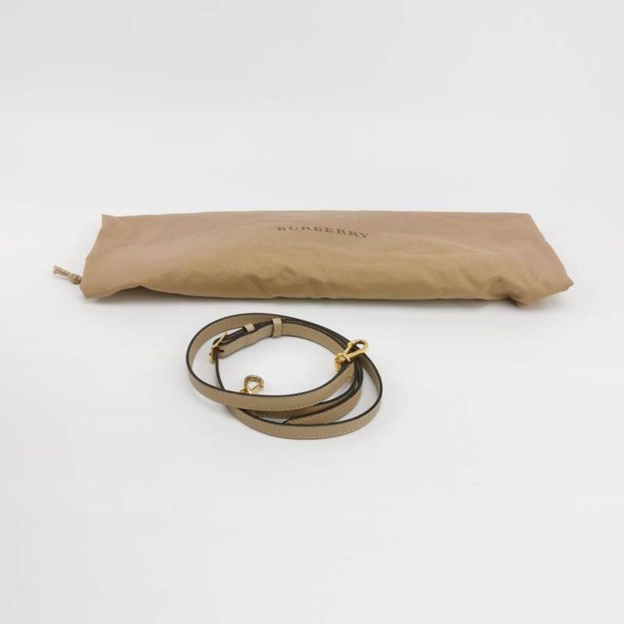 Burberry The Banner 班納 小號 牛皮 拼色 鏤空 流蘇 包邊 斜背包-9