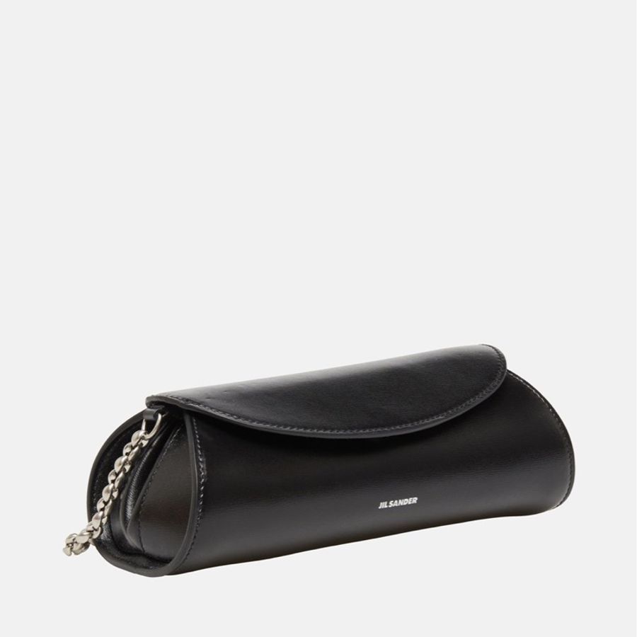 促銷品 Jil Sander Cannolo 鏈條 手提包 黑色-1