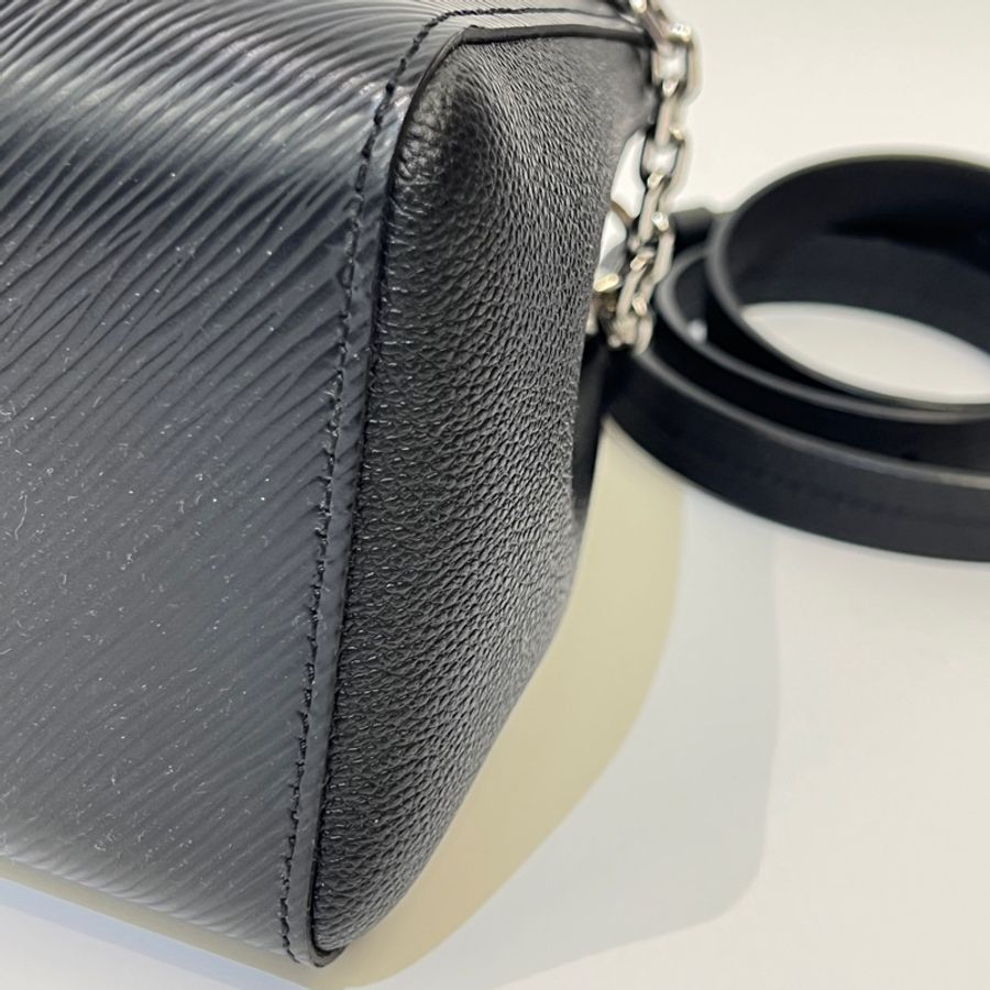 LV 黑Epi Marelle Tote bb 手提斜背包 晶片款-4