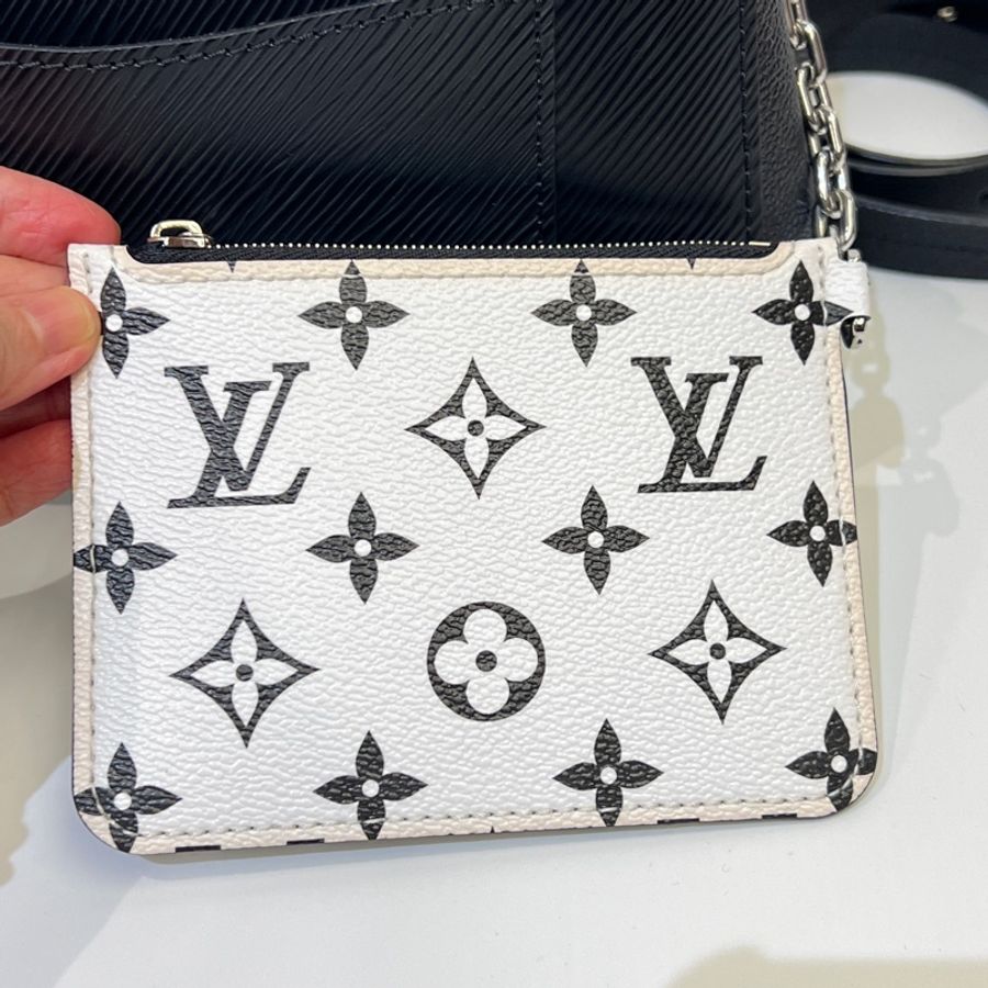 LV 黑Epi Marelle Tote bb 手提斜背包 晶片款-7