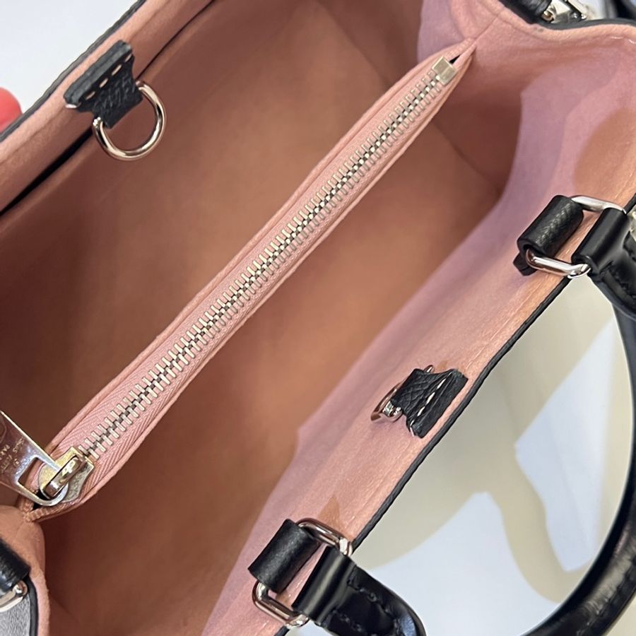 LV 黑Epi Marelle Tote bb 手提斜背包 晶片款-8