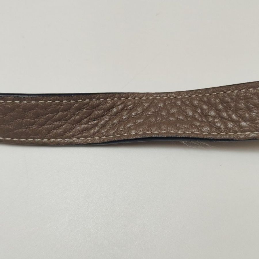 Loewe 牛皮 鴕鳥皮 拼色 拉鍊 單肩包-20
