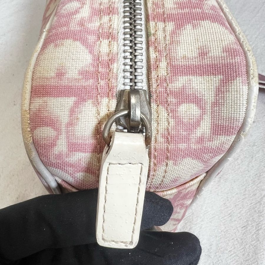 「出清優惠」Dior 粉色運動休閒包-8