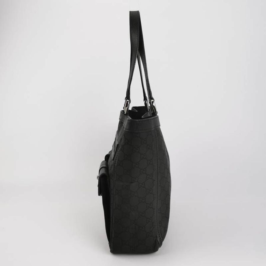 Gucci 牛皮 尼龍布 純色 雙G 老花 單肩包-2
