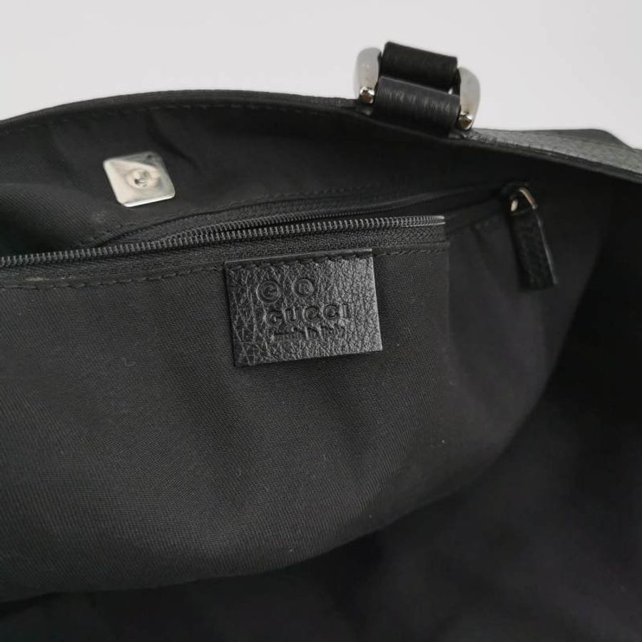 Gucci 牛皮 尼龍布 純色 雙G 老花 單肩包-7