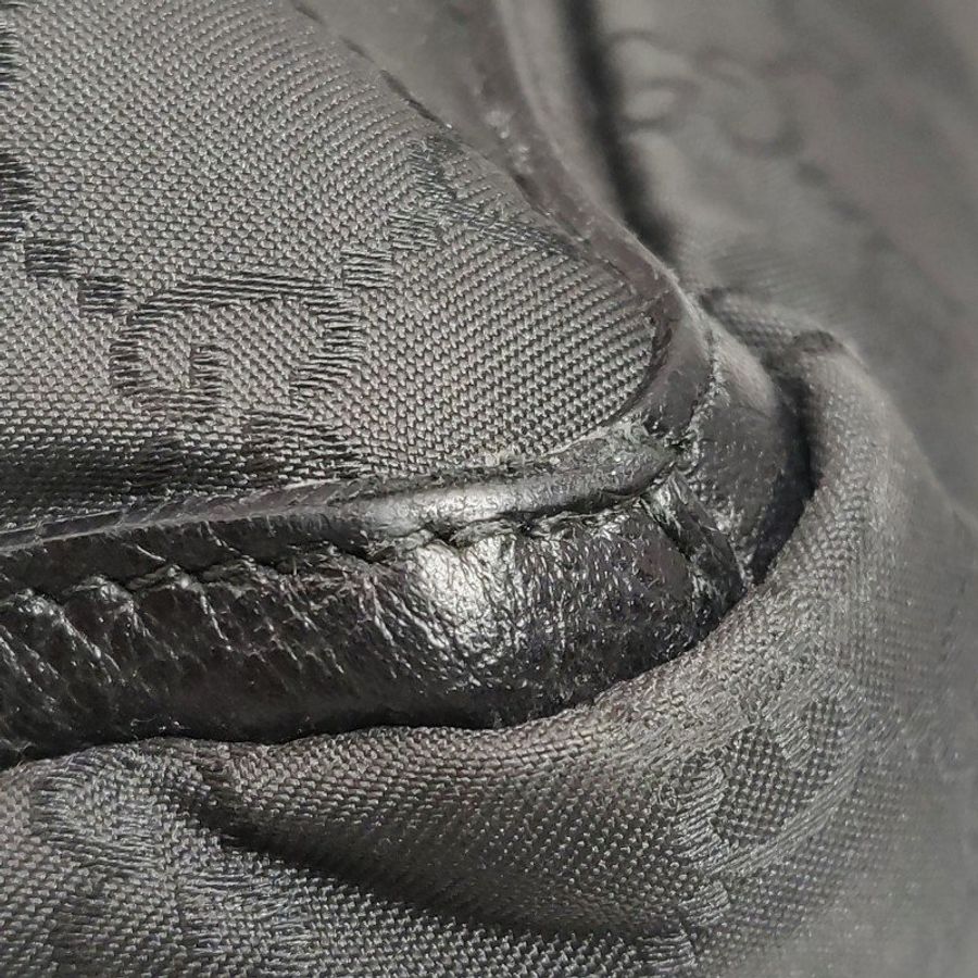 Gucci 牛皮 尼龍布 純色 雙G 老花 單肩包-13