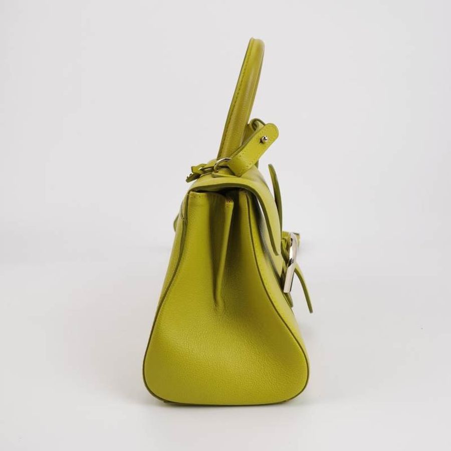 Delvaux Brillant East West 牛皮 純色 馬蹄扣 斜挎包 單肩包-3