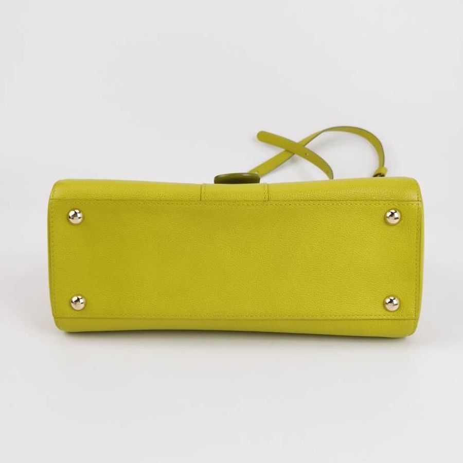 Delvaux Brillant East West 牛皮 純色 馬蹄扣 斜挎包 單肩包-5