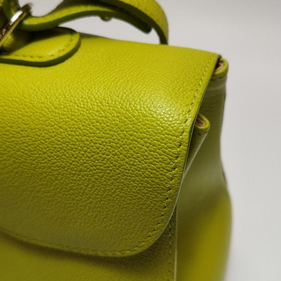 Delvaux Brillant East West 牛皮 純色 馬蹄扣 斜挎包 單肩包-18