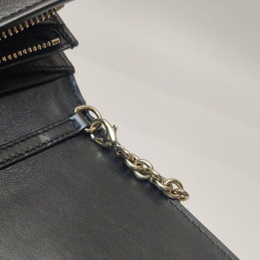 Dior 羊皮 純色 褶皺 手提包-11