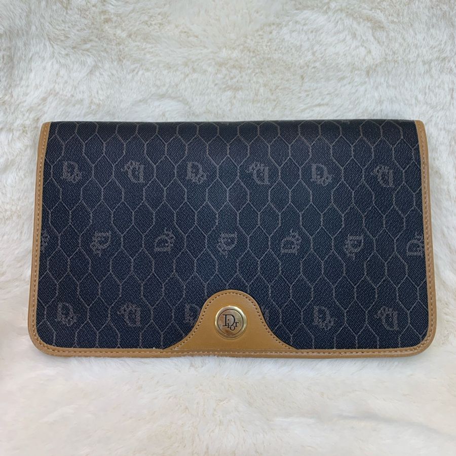 Dior 黑色蜂巢Woc 鏈條包 XB284-0