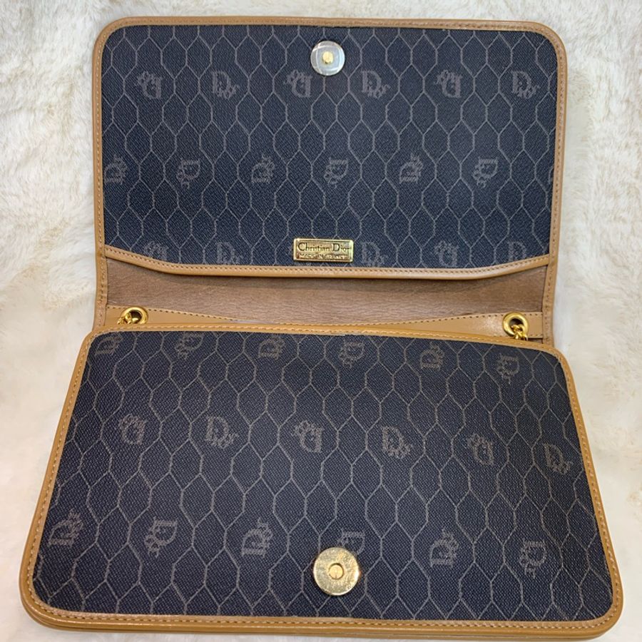 Dior 黑色蜂巢Woc 鏈條包 XB284-20