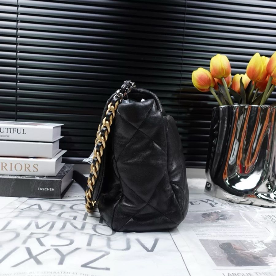 Chanel 19bag Max 黑金經典配色 尺寸36*25*11 30開-4