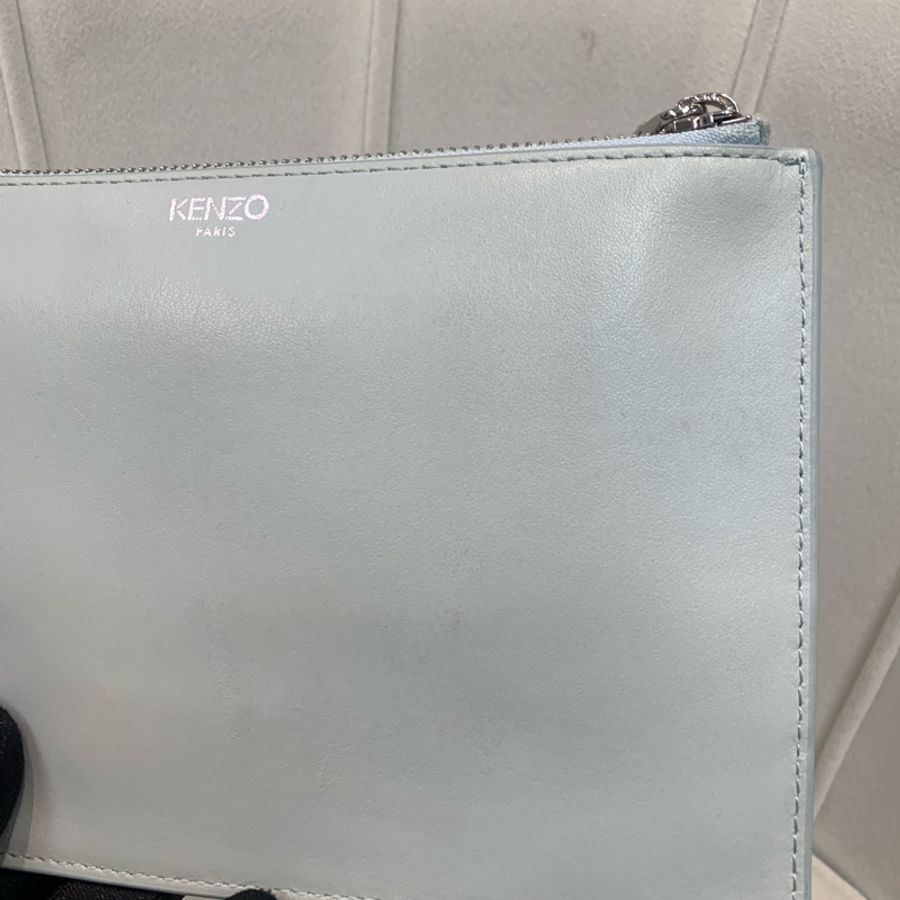 Kenzo 凱卓 粉藍色 眼睛手包XB463-36