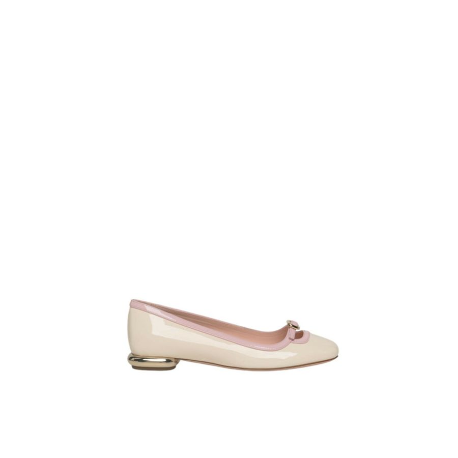 Viv' Podium Ballerinas In Patent Leather 平底鞋-2