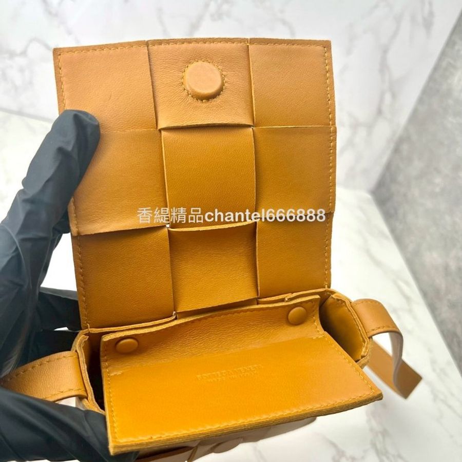 客訂 💗香緹國際精品💗 BV 焦糖色小羊皮 六格-5