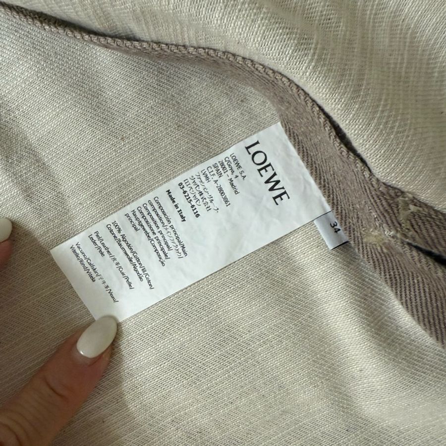 LOEWE羅威paula‘s 24ss春夏款夾克特殊刷色牛仔外套-6