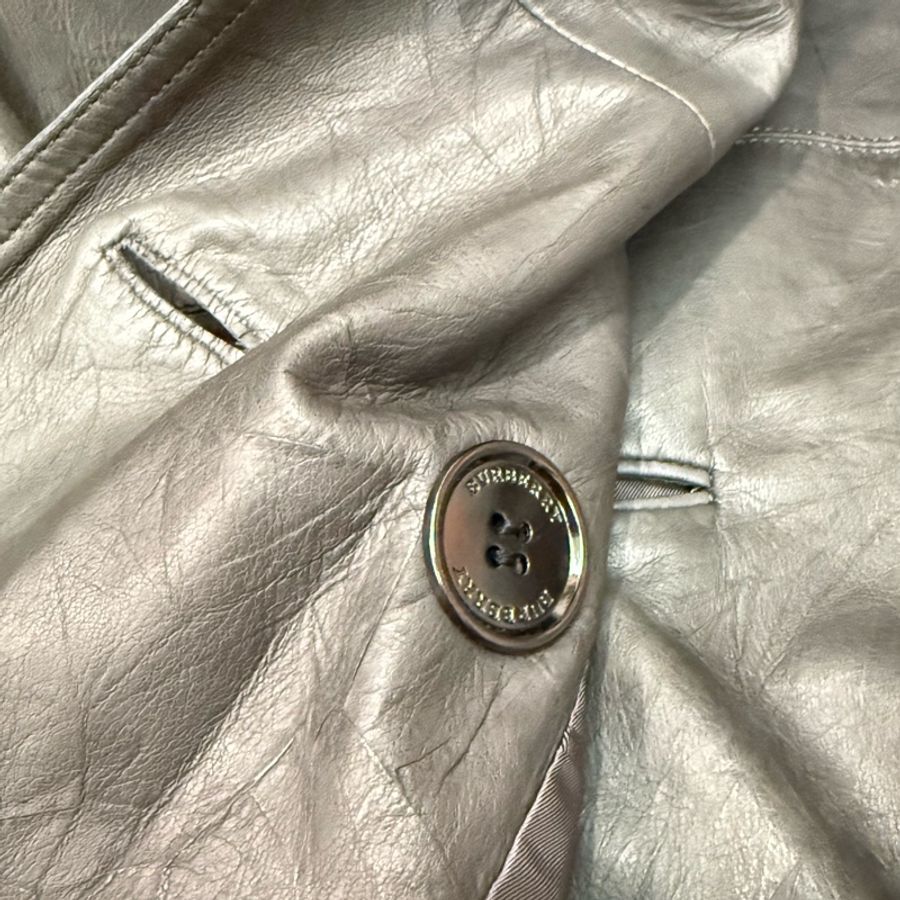 出清特價|經典傳奇單品 BURBERRY LONDON 全羊皮真皮風衣 46 M碼 設計師訂製款-24