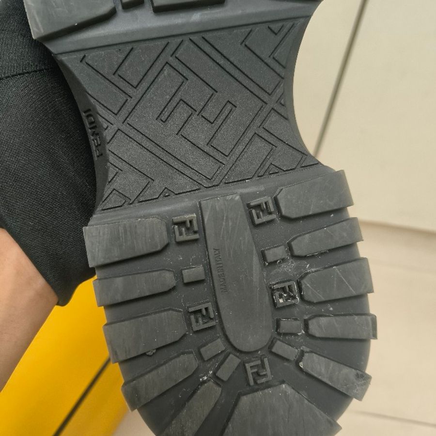 【8成新】㊣✨ FENDI✨**尺寸:8**(附盒子/防塵袋)芬迪 老花 皮革 帆布 厚底 增高 樂福鞋 懶人鞋 皮鞋/雙F/二手包/二手精品/保證正品-29