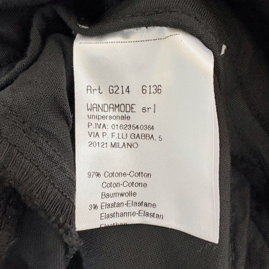 19)全新義大利精品Clips黑色棉質9分褲 M-小L適穿 原價12800-5