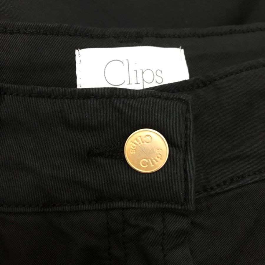 19)全新義大利精品Clips黑色棉質9分褲 M-小L適穿 原價12800-6