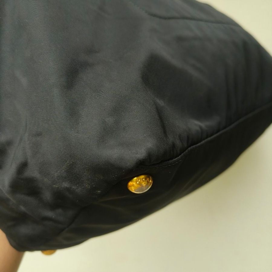 【8成新】㊣✨PRADA✨普拉達 黑色 帆布 皮革 口袋 兩用 托特包 肩背包 斜背包 媽媽包 購物袋 旅行袋/二手包/二手精品🌳二手樹屋🌳-8